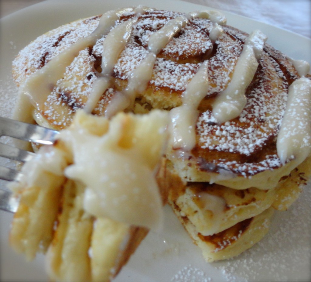 Cinnamon Roll Pancakes