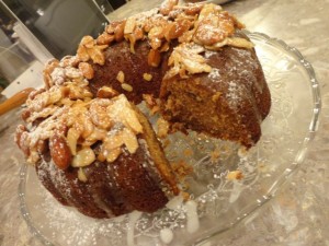 Honey Cake with Honeyed Almonds