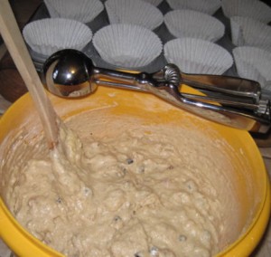 Hot Cross Muffins in the Making