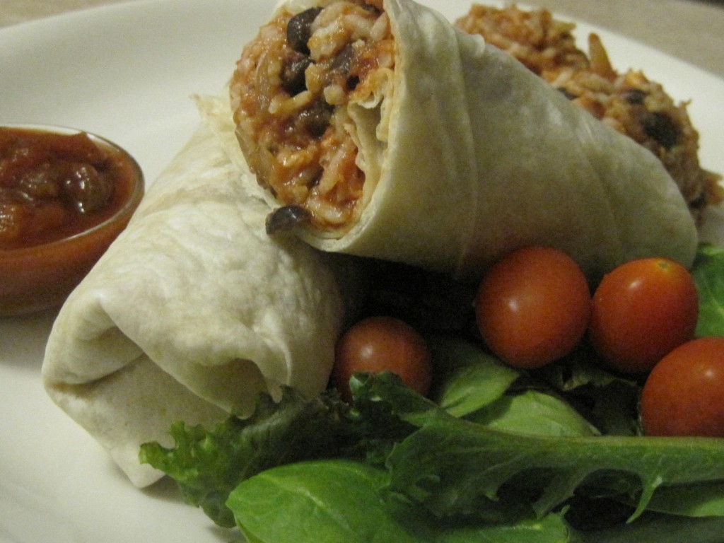 Rice and Bean Burrito